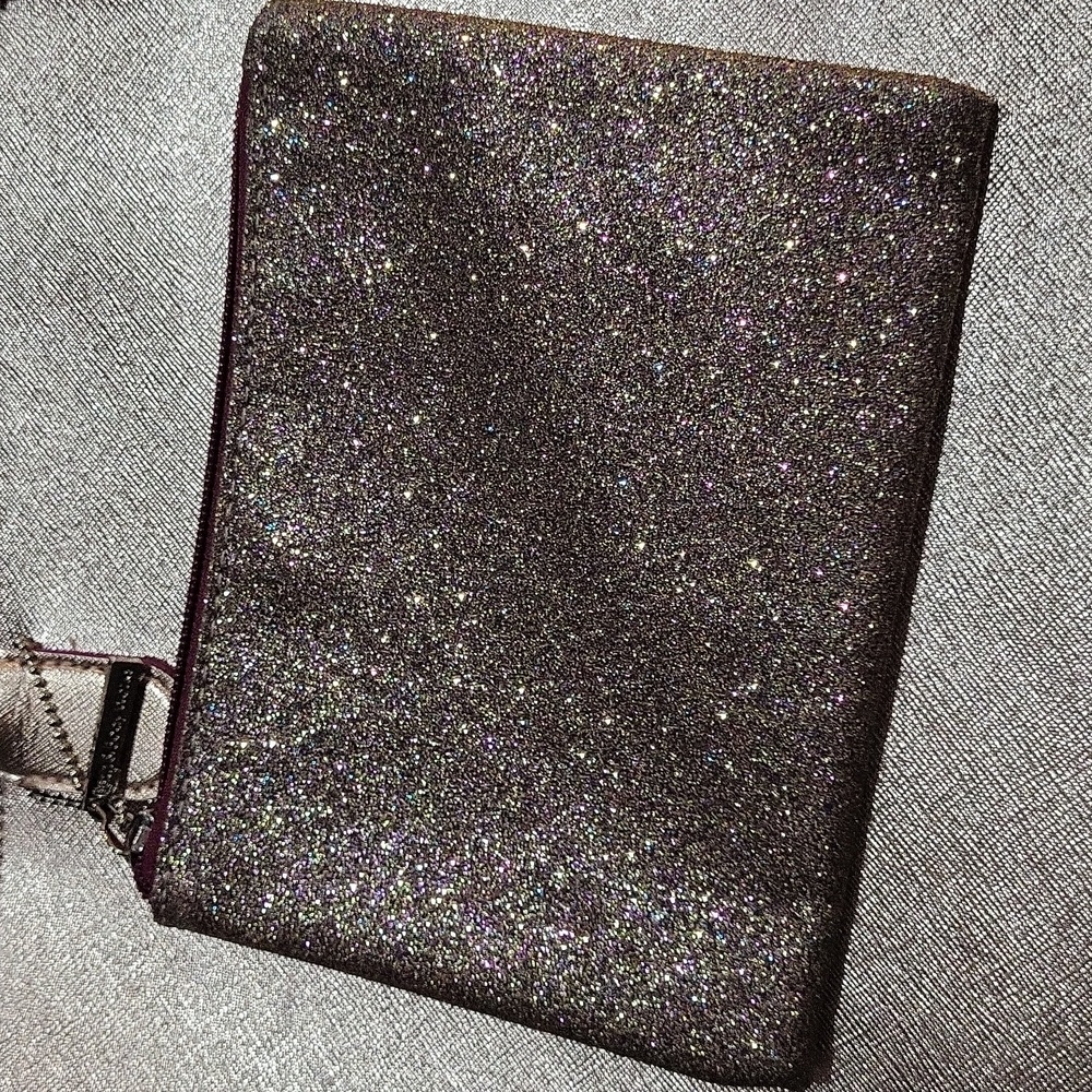 Elegant Rose Gold Tote Bag with Glitter Pouch - Picture 6 of 13